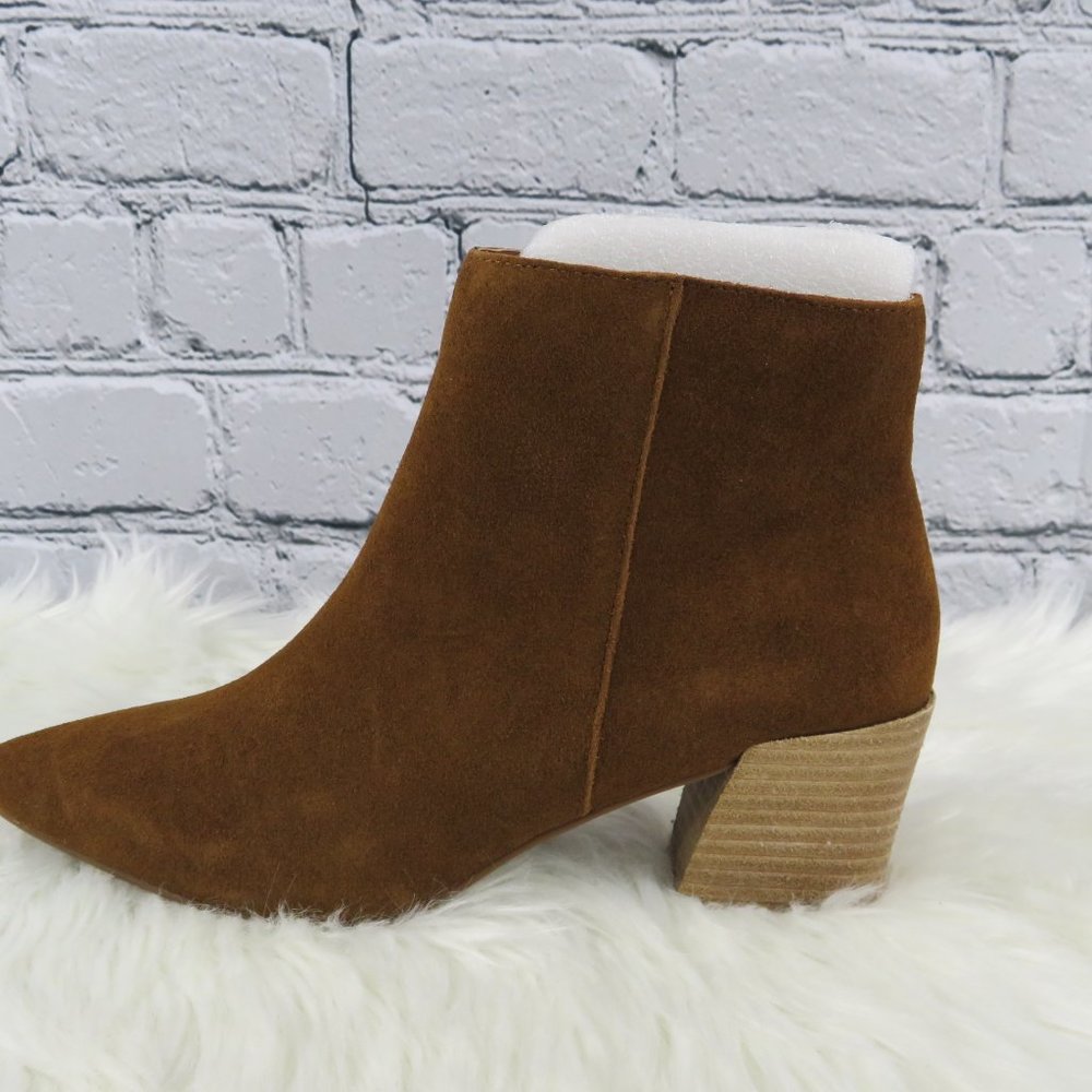 NEW - Women's Brown Leyton Ankle Booties - Picture 5 of 7
